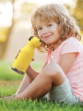 Asobu Kids Yellow Dog-Shaped Insulated Bottle